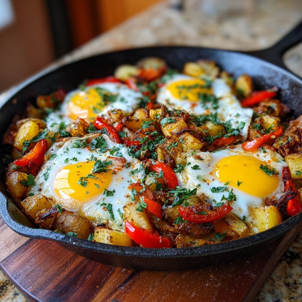 One-Pan Breakfast Skillet with Crispy Potatoes​