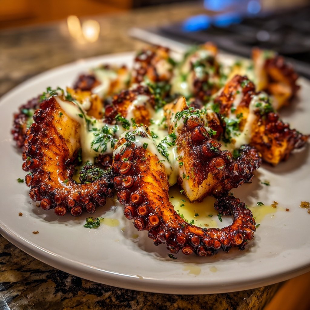 Grilled Octopus with Lemon Aioli