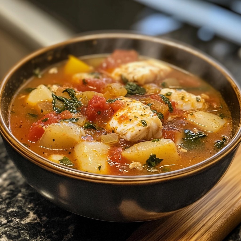 Italian Cod Fish Soup