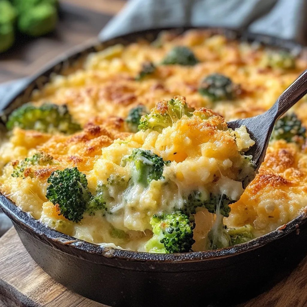 Keto Cheesy Broccoli Bake