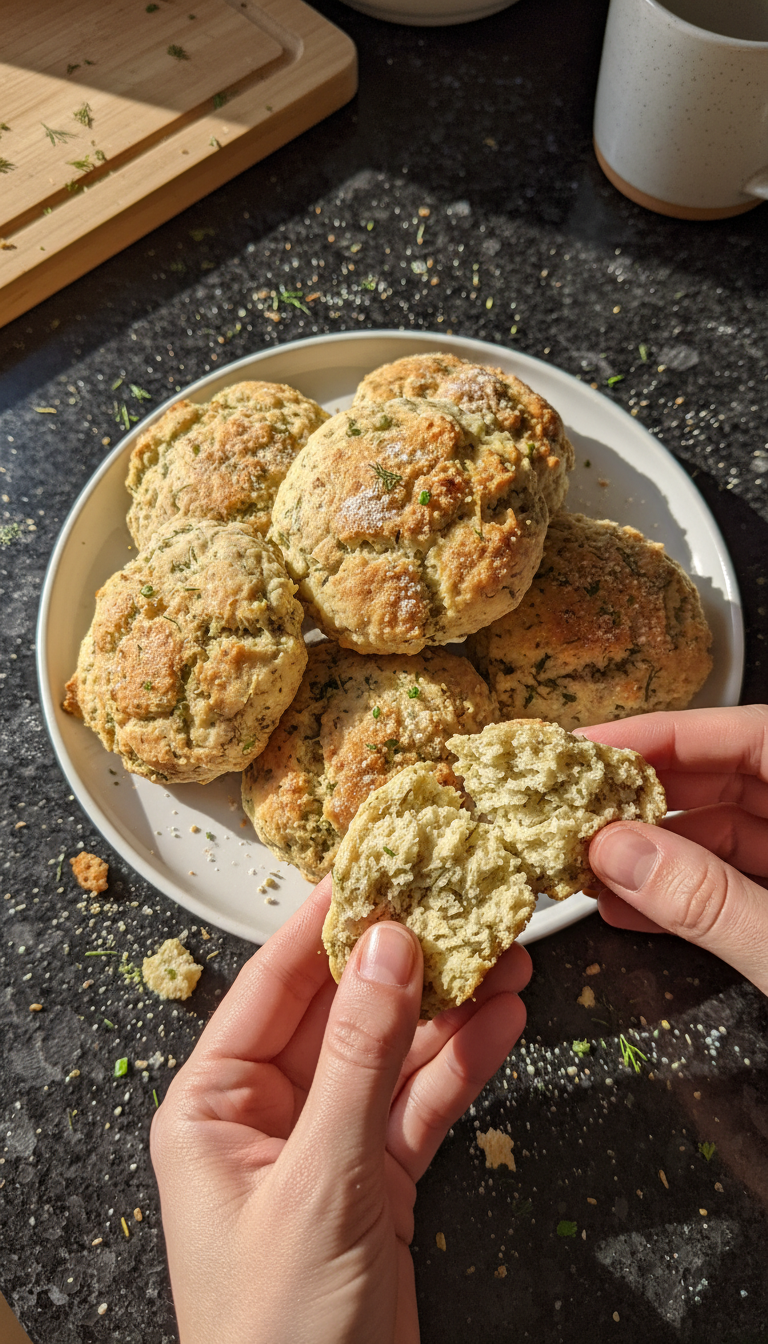 Cottage Cheese Herbed Scones