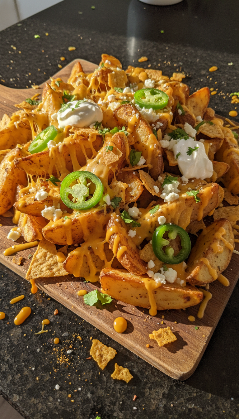 Loaded Nacho Potato Wedges