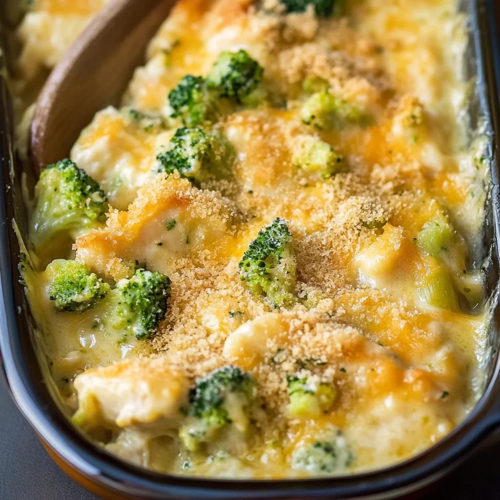 Broccoli Cheddar Chicken Casserole