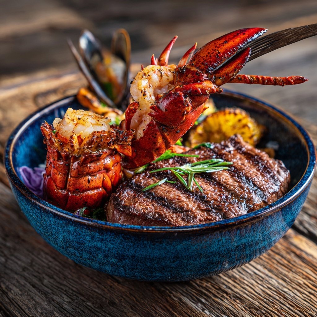 Seafood Surf and Turf Bowl