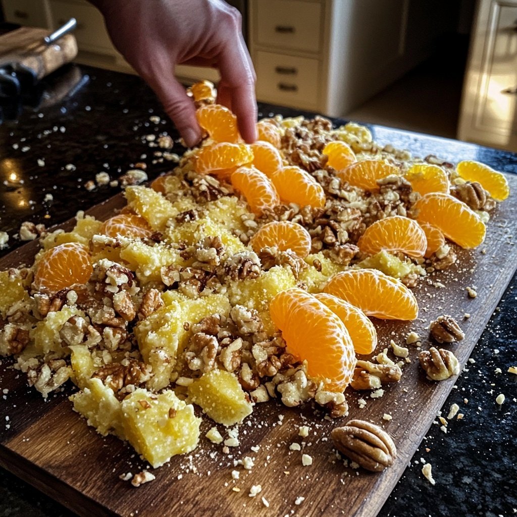 Winter Field Salad with Walnuts and Orange Segments