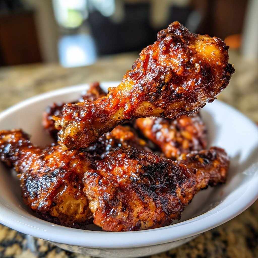 Honey Soy Chicken Drumsticks with Rice