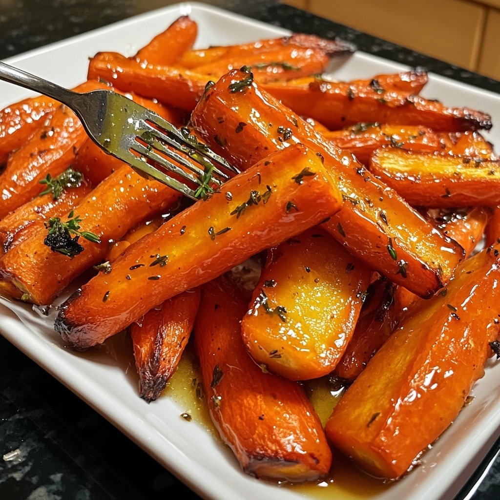 Honey Glazed Carrots with Fresh Thyme