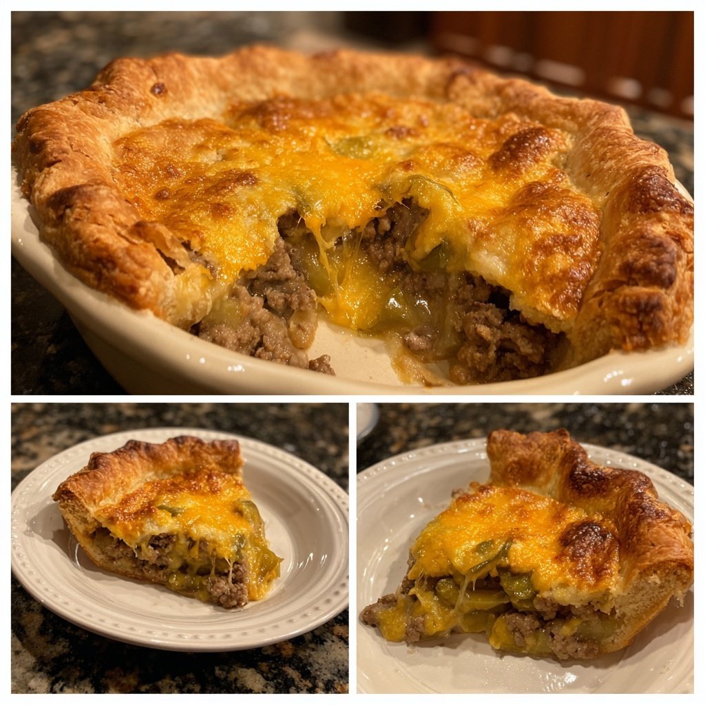 Cheeseburger Pie Ground Beef Crust