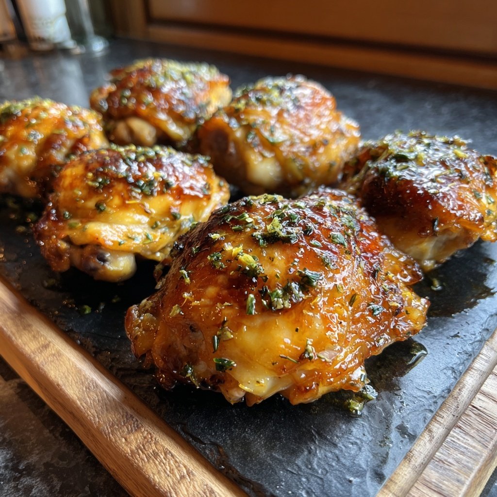 Saffron Lemon Chicken Thighs