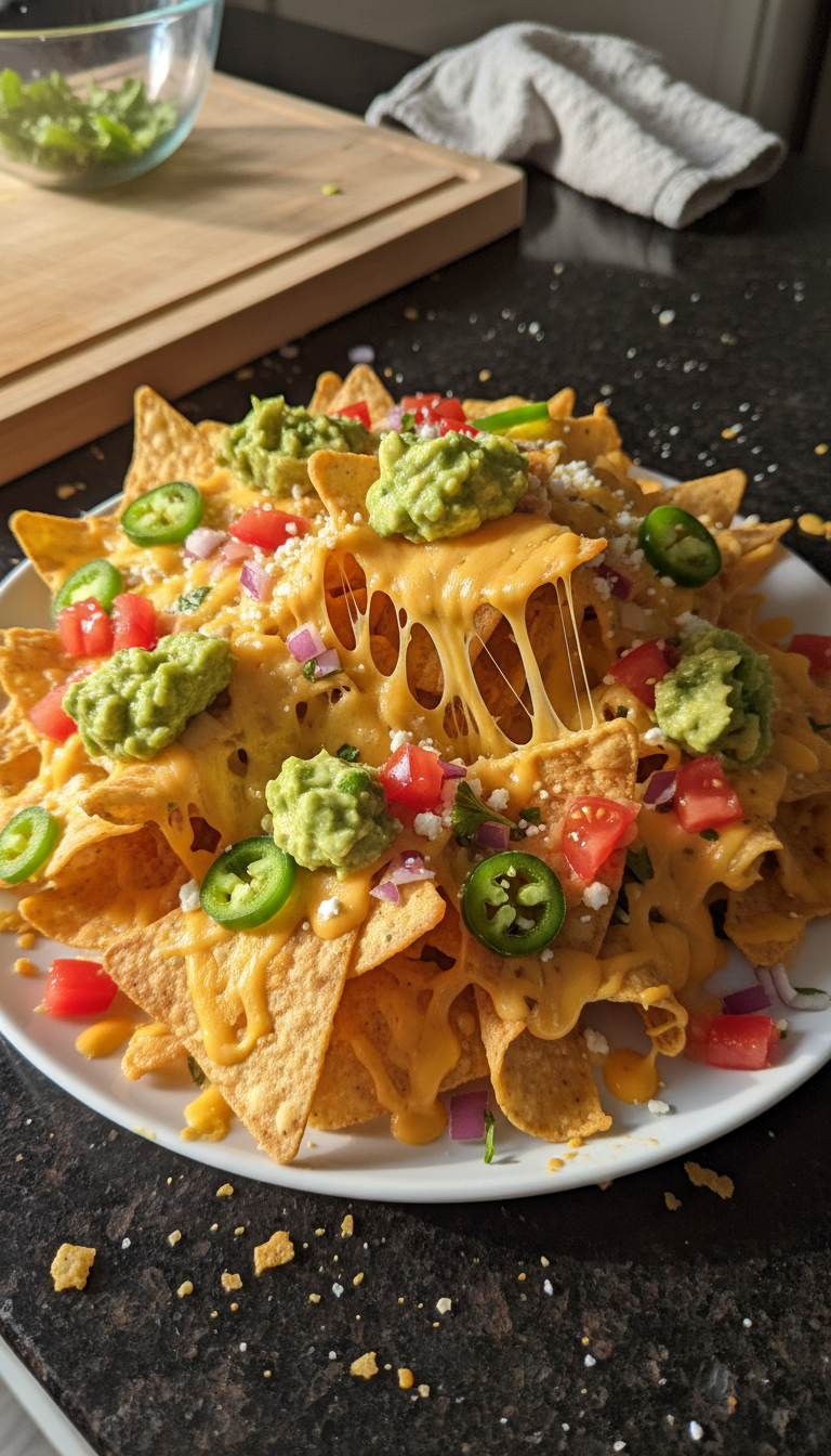 Veggie Loaded Nachos Fiesta