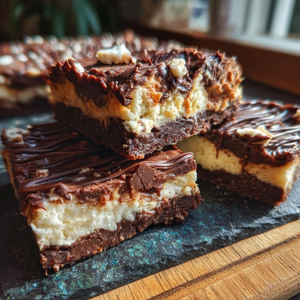 Rich Choco-Fudge Cottage Cheese Bars