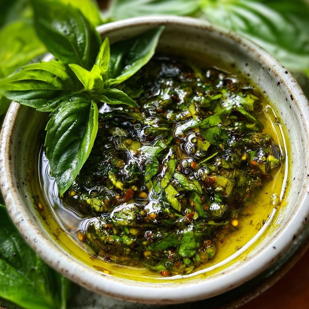 Lemon Basil Olive Oil Vinaigrette