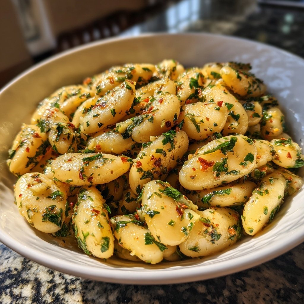Butter Beans with Garlic Lemon Herbs