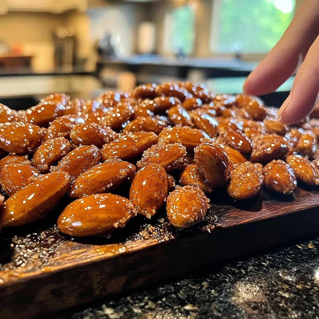 Caramelized Cinnamon Sugar Almonds