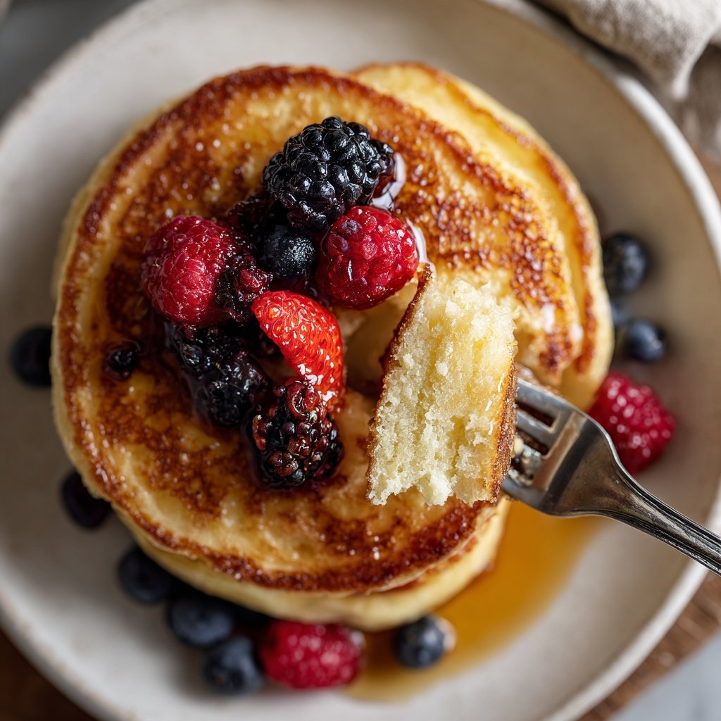Gluten-Free Ricotta Pancakes with Almond Flour