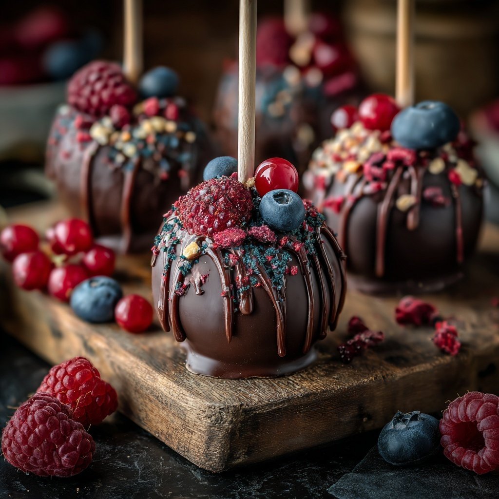 Forest Berry Cupcake Pops