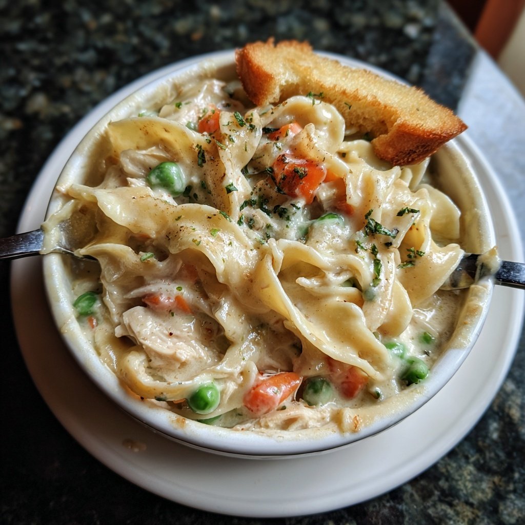 Creamy Chicken Pot Pie Noodles